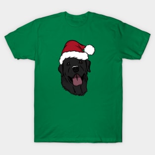 Santa Black Labrador T-Shirt